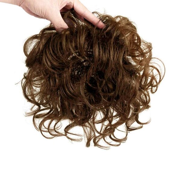 Women Human Hair Topper Clip-in Curly Hairpiece Thinning Hair Cover main image 6